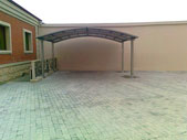 Baku city, Badamdar district, carports
