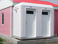 Polyester demountable cabins