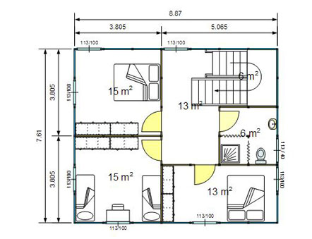 Two-storey Ecovillas second storey