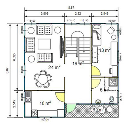 Two-storey Ecovillas second storey