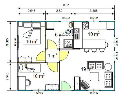 One-storey Ecovillas