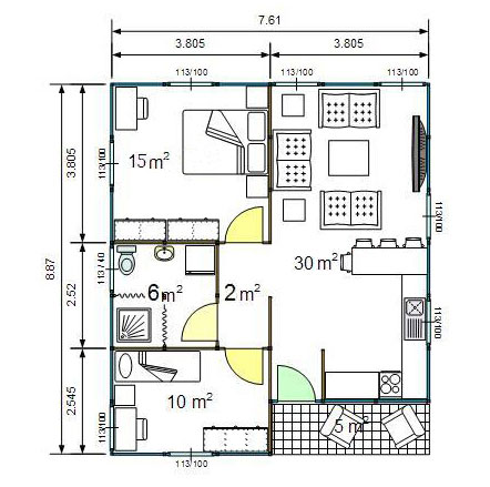 One-storey Ecovillas