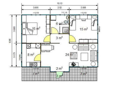 One-storey Ecovillas