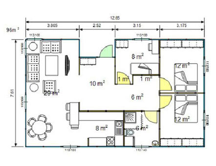 One-storey Ecovillas