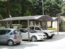 Город Баку, жилой комплекс Green Park, навесы для автомобилей