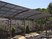 Nabran settlement, carports
