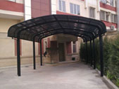 Baku city, Azadliq avenue, carports