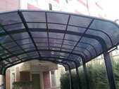 Baku city, Azadliq avenue, carports