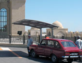 Baku city, "Bibi Heybet" mosque, carports